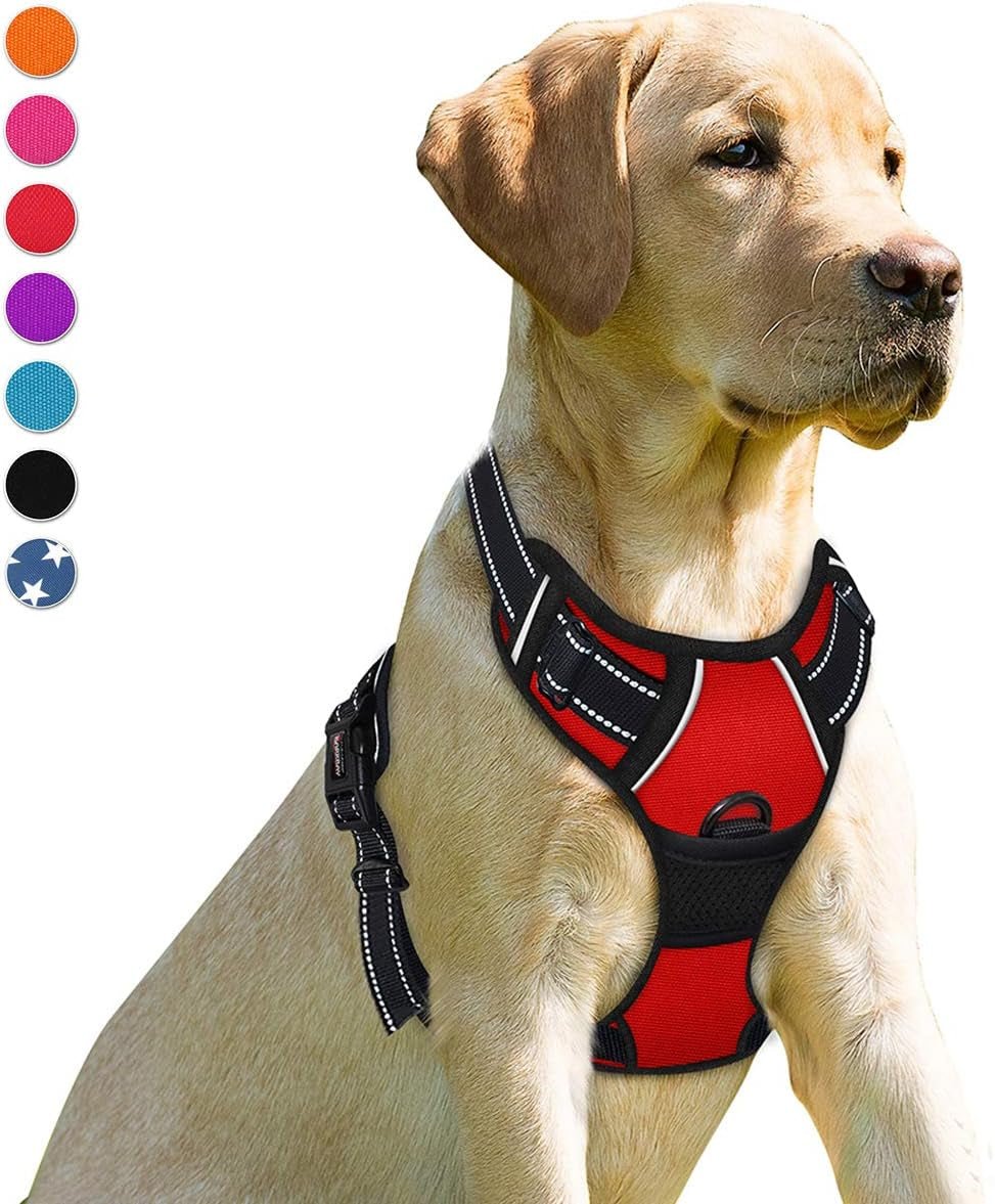 No - Pull Dog Harness – Front Clip, Reflective, Heavy Duty with Handle for Large Dogs - Paw Fit Gears