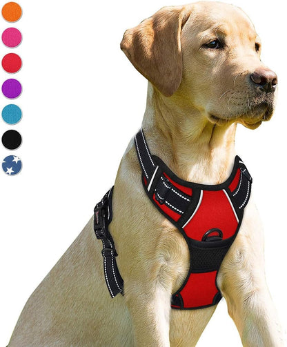 No - Pull Dog Harness – Front Clip, Reflective, Heavy Duty with Handle for Large Dogs - Paw Fit Gears